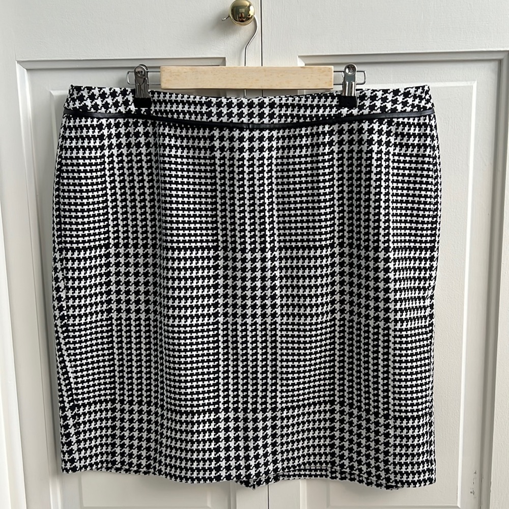 Talbots | Houndstooth | Pencil Stretch Skirt | ‘Petite Plus 16WP’ 1X 16P XLP 16W